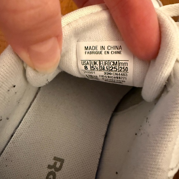 Reebok Classic White and Gray Trainers - Picture 5 of 5